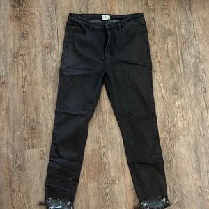 O'Neill Women Jeans Size 13- Skinny, Frayed Bottoms, High Waisted